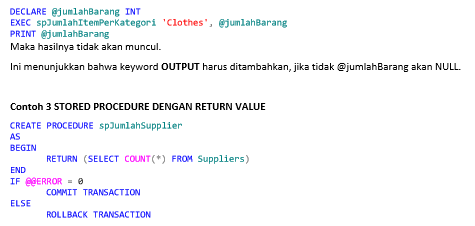 PENJELASAN TENTANG STORED PROCEDURE DAN PENGGUNAANNYA PADA MYSQL ...