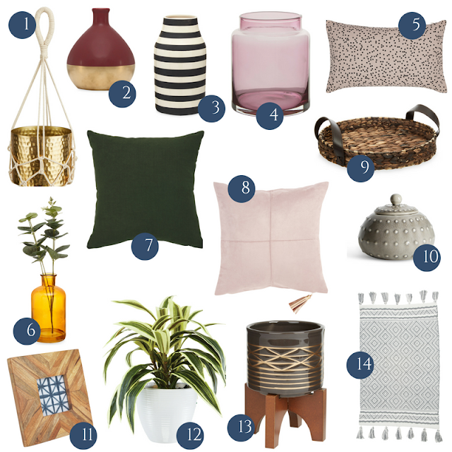 Autumn Homeware decor for under £20 on the high street including Autumn Winter 2018 pieces from Marks and Spencer, Sainsbury's, Matalan, Amara, JD Williams and Homesense Autumn 2018