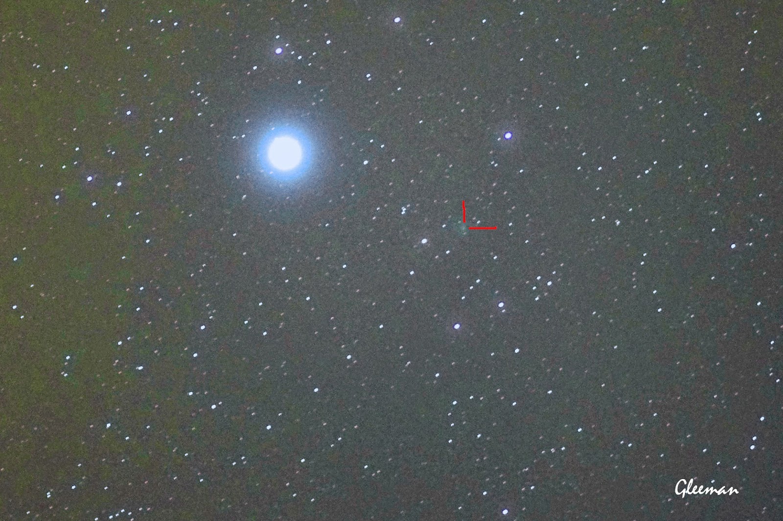 C/2013 UQ4 彗星趴, Pentax K5 + O-GPS1 Astrotracer DA*200 ISO3200 F2.8 單張60s