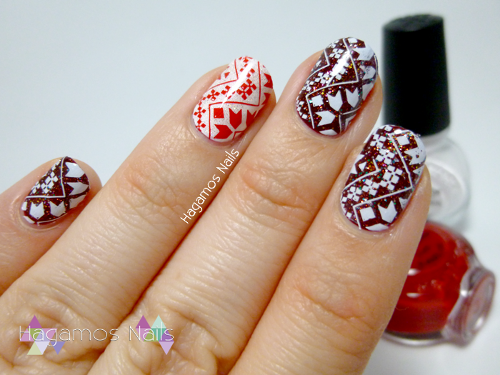 Nail Art Estampado Navideño Konad. Hagamos Nails