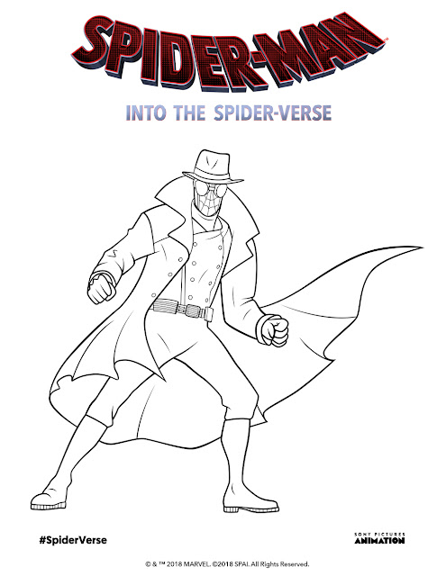 spiderman into the spiderverse coloring pages