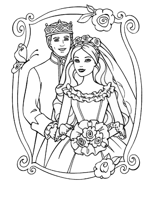Mewarnai Gambar Pengantin - 2 Mewarnai Gambar Pengantin - 2