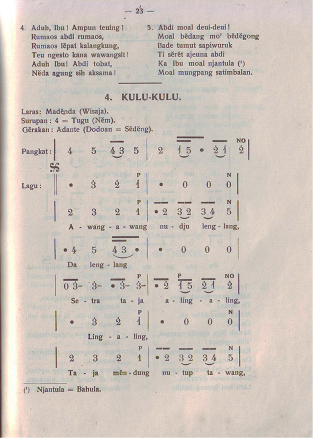 Buku Kumpulan Lagu Sunda Klasik Cetakan 1950 Pemulung Buku