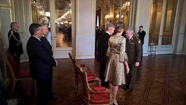 Queen Mathilde and King Philippe attended the new year reception held for representatives of SHAPE and NATO 