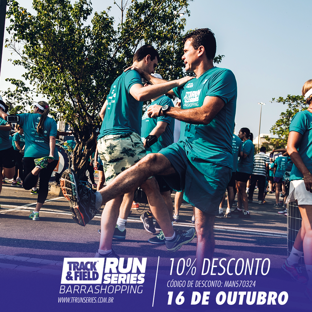 Inscrições para Track Field Barra Shopping com 10 de desconto