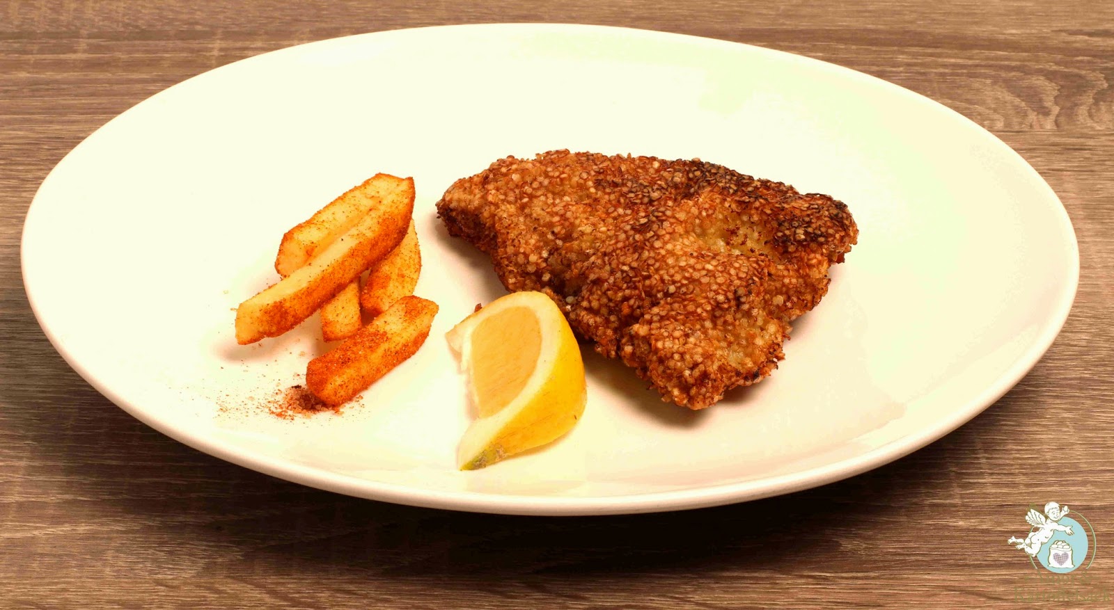 Amor&Kartoffelsack: Schnitzel mit glutenfreier Quinoa-Panade