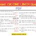 Download Important GS One Liner question & Answers Hindi PDF