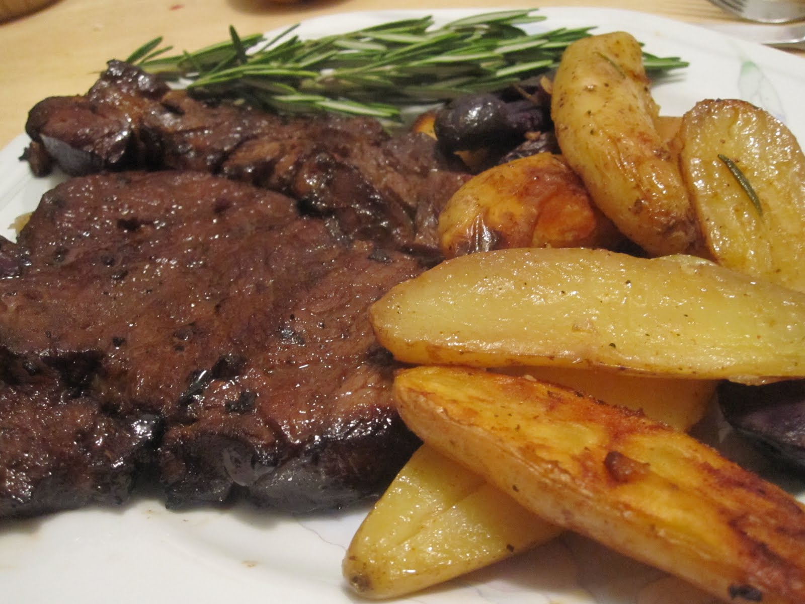 Dom Appetit! Rib Eye Steaks in a Ginger and Soy Marinade with