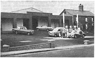 Forecourt at Rothwell & Milbourne, Malvern September 1959 Forecourt at Rothwell & Milbourne, Malvern September 1959