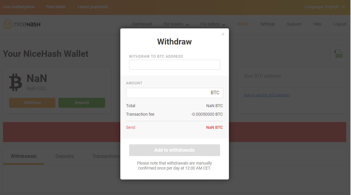 巧言天堂: NiceHash 2017年12月21日重新上線開挖～比特幣還仍在，CoinBase 操盤手現跡！！