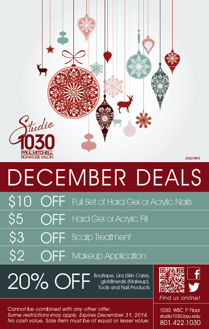 STUDIO 1030 December Deals