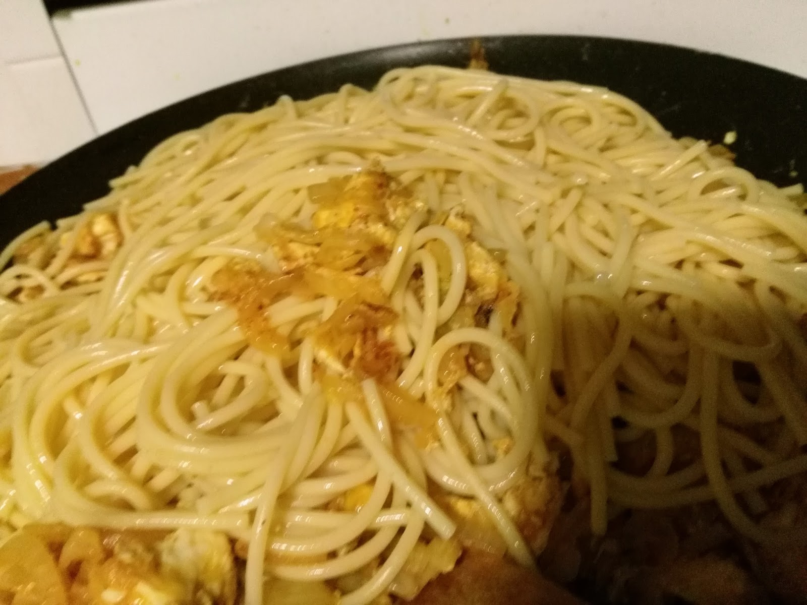 FRIED CHICKEN NOODLES (FRIED THIN SPAGHETTI) street style, without sauces