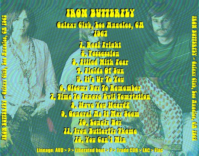 Iron Butterfly Live At The Galaxy Club, Los Angeles (1967)