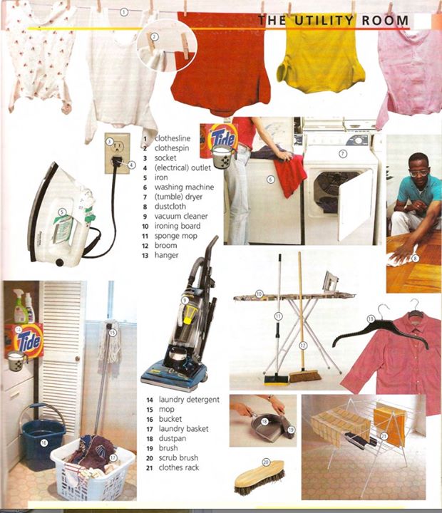 Let's play Visual Vocabulary The Utility Room