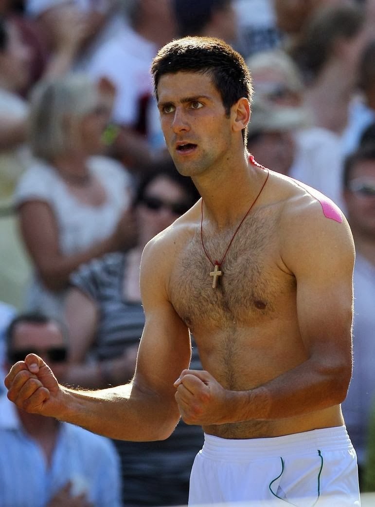Male Model Street: Novak Djokovic. 