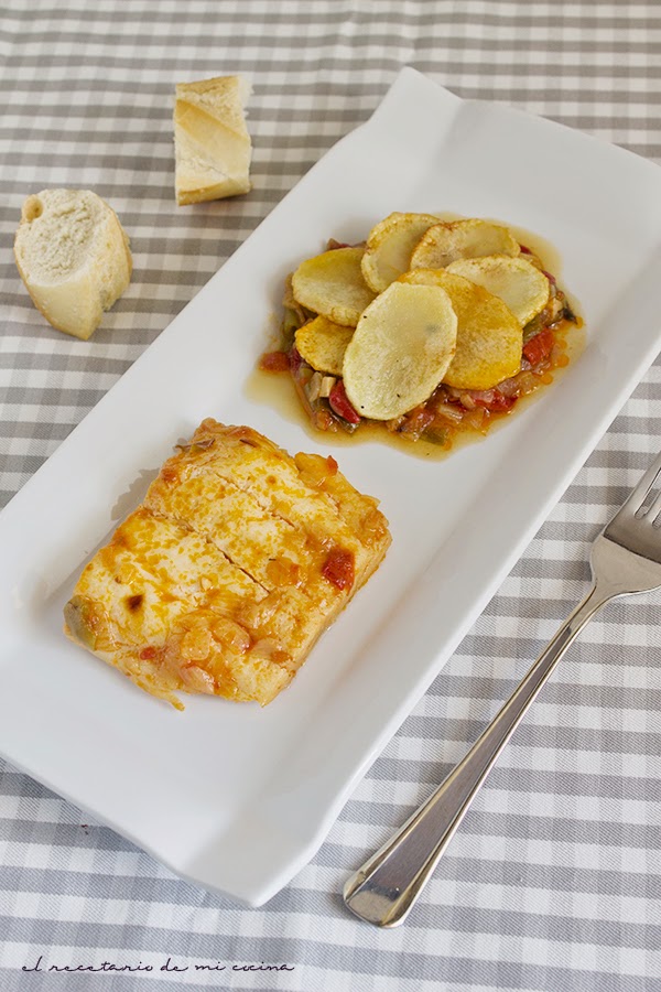 Bacalao con pimientos