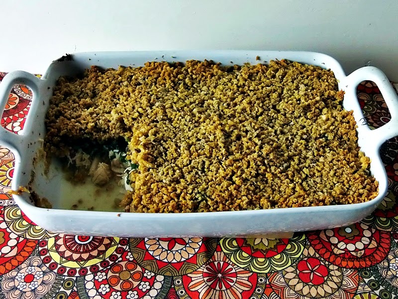 Telita - crumble de frango com linguiça
