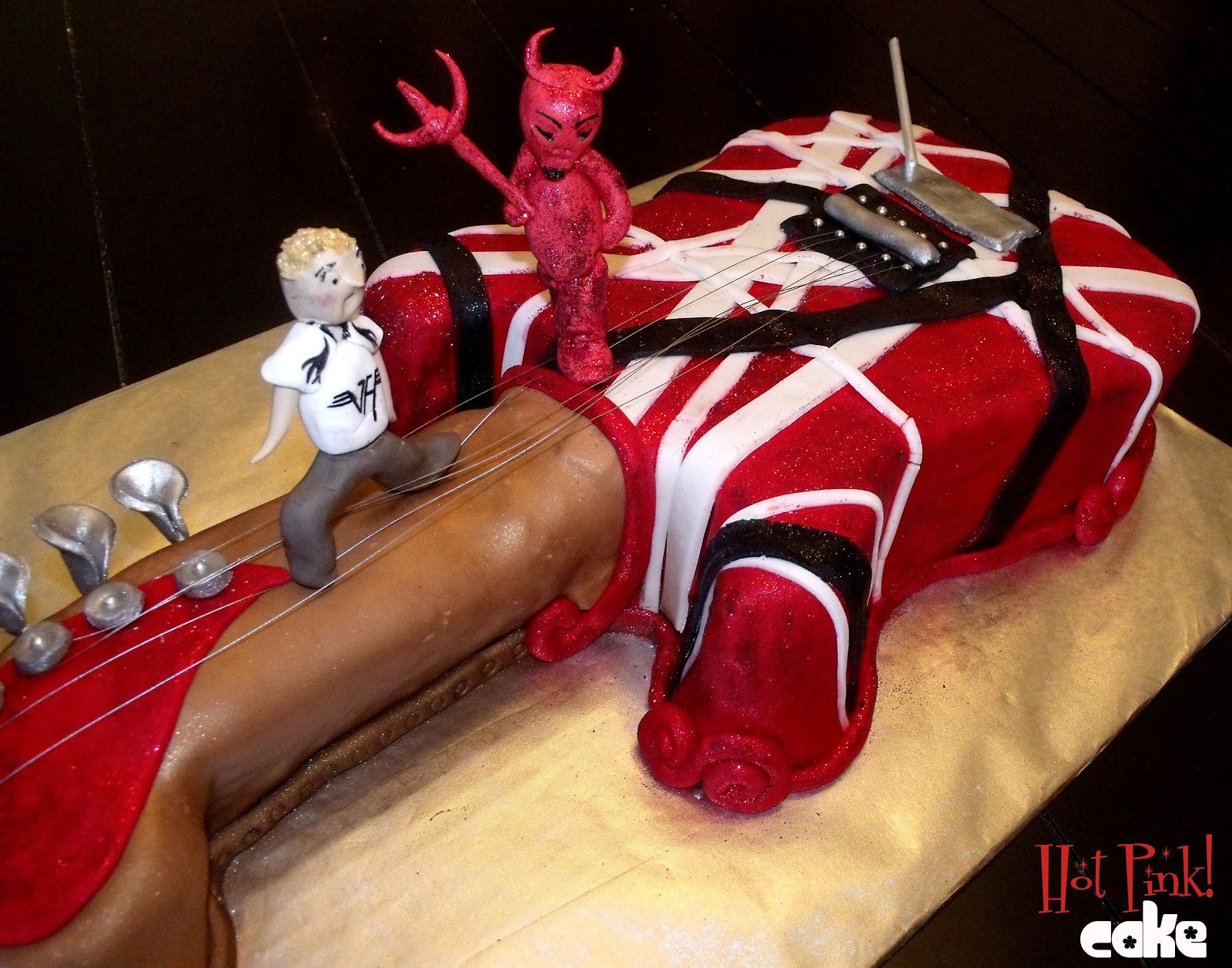 Hot Pink! Cakes Van Halen Guitar Cake
