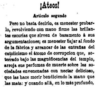 Fragmento de la segunda entrega publicada en Las Dominicales del Libre Pensamiento