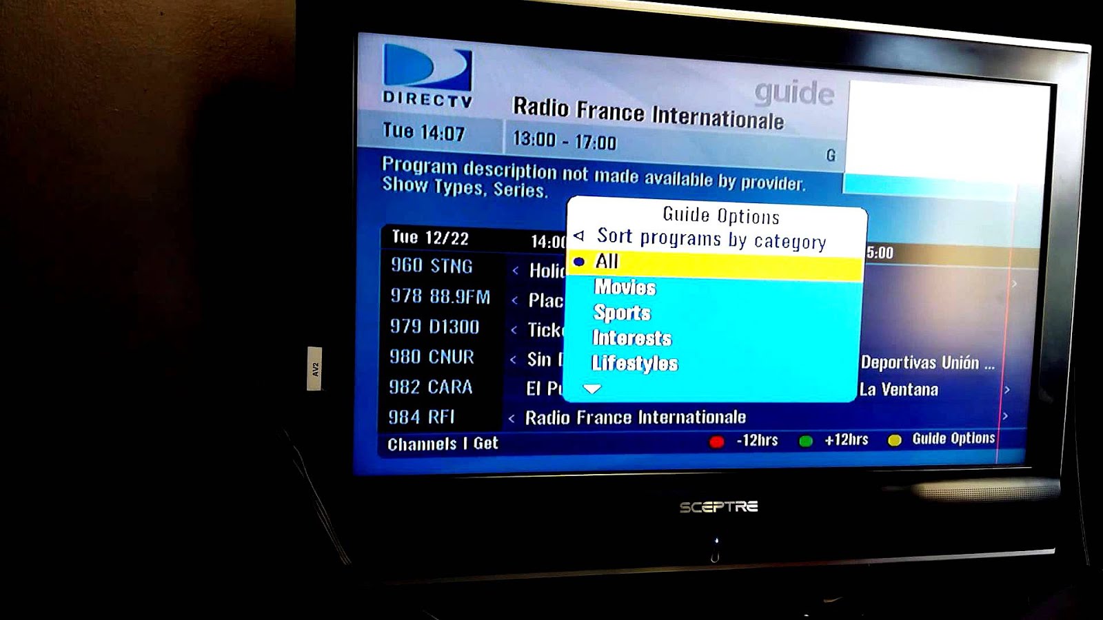 Direct Tv French Channels French Choices
