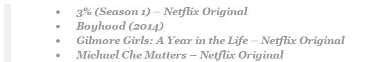 Netflix November 2016