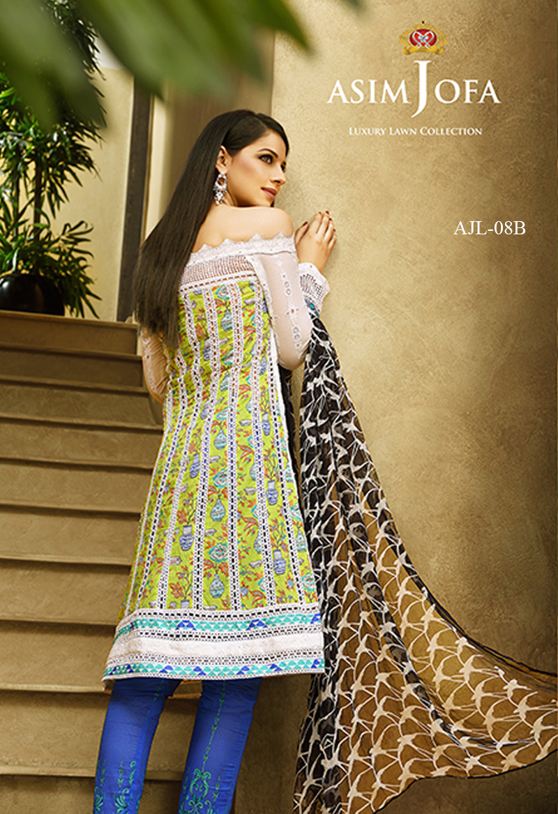Asim Jofa Luxury Lawn Collection2016‬ AJL8B