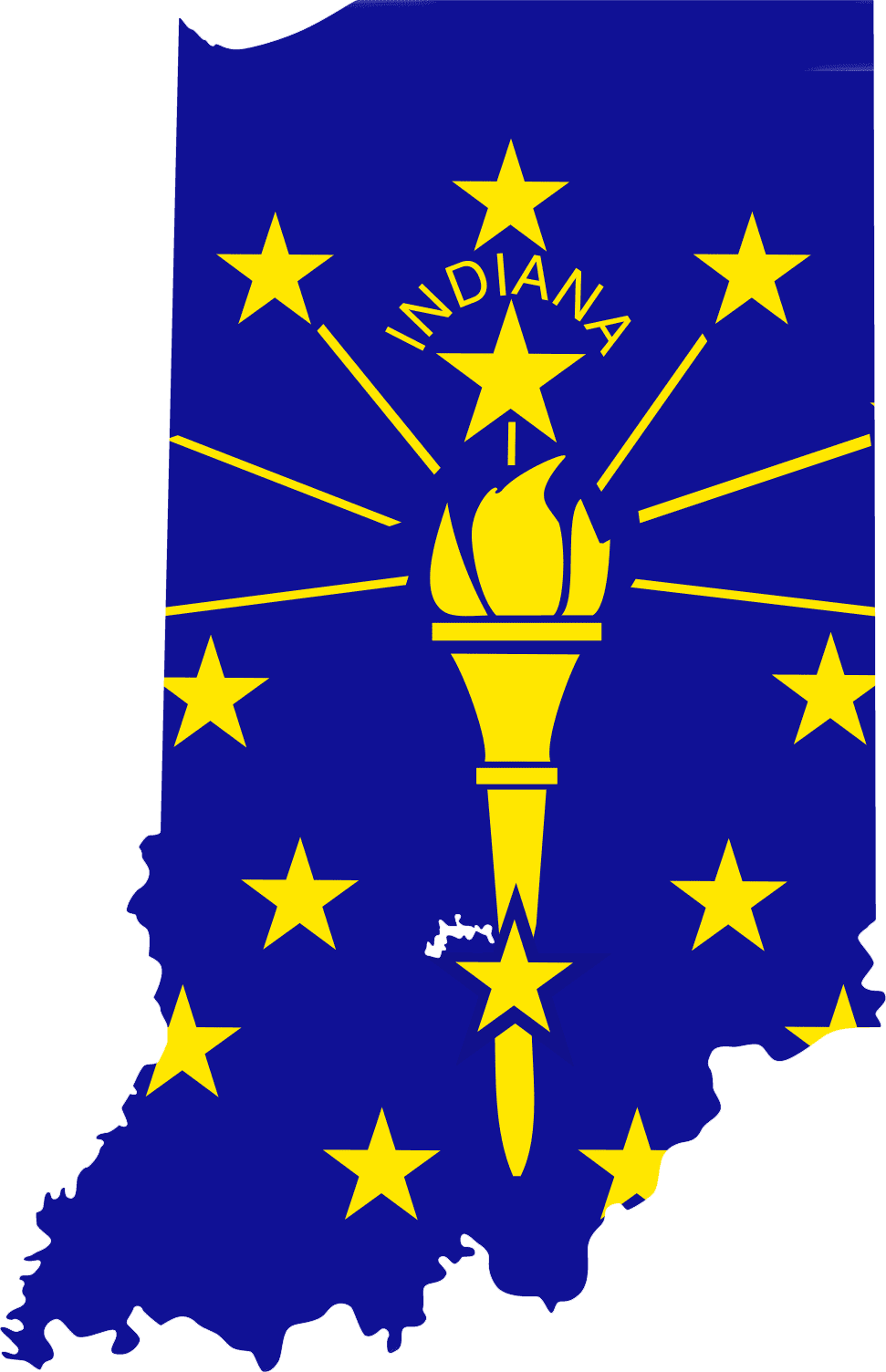 clipart map of indiana - photo #5
