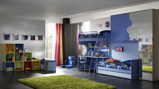 Habitaciones con estilo: FOTOS DE DORMITORIOS AZULES PARA DOS CHICOS