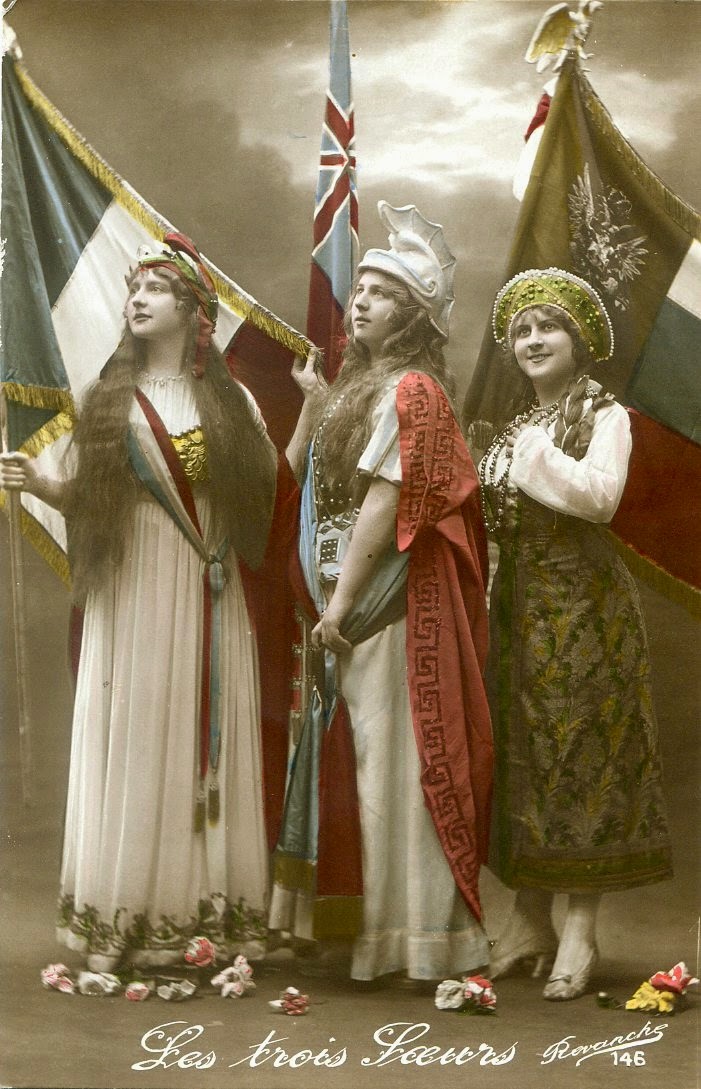 Beautiful French Propaganda Postcards From World War I ~ Vintage Everyday