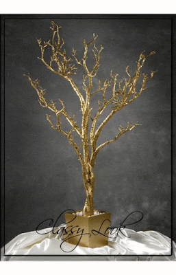 Класическо златно дръвче за пожелания или за декорация