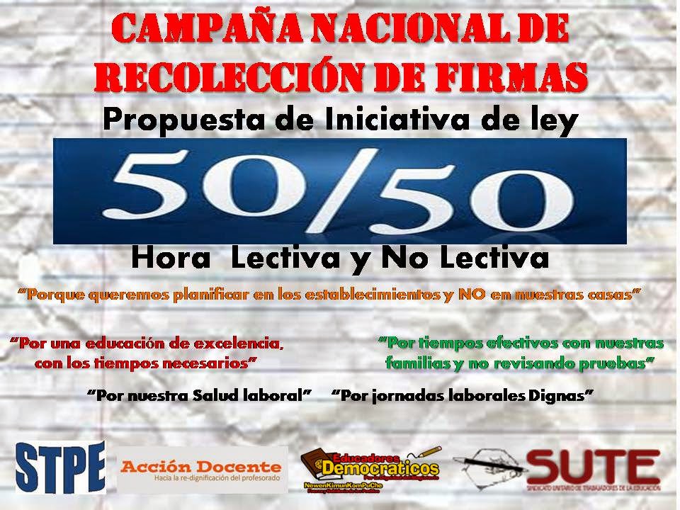 Campaña de Firmas por el 50/50