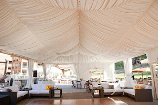 wedding tent draping