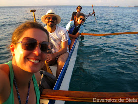 Canoa havaiana em Noronha