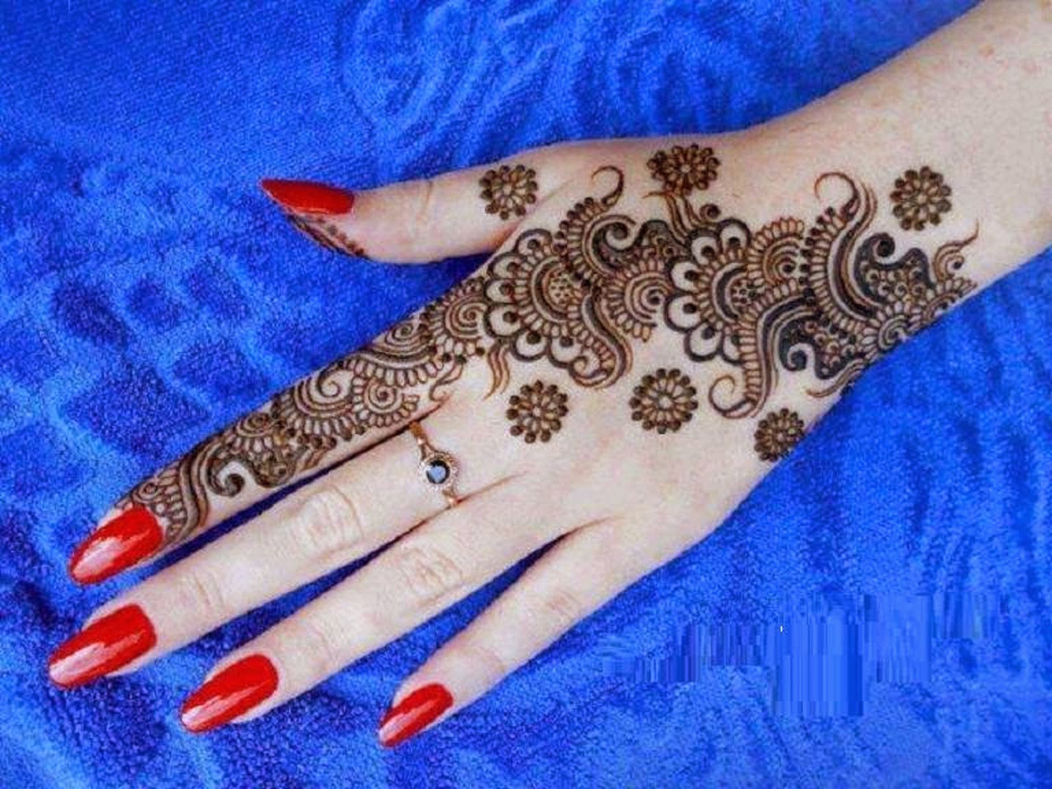 Free Download HD Wallpapers New Latest Eid Mehndi Designs HD