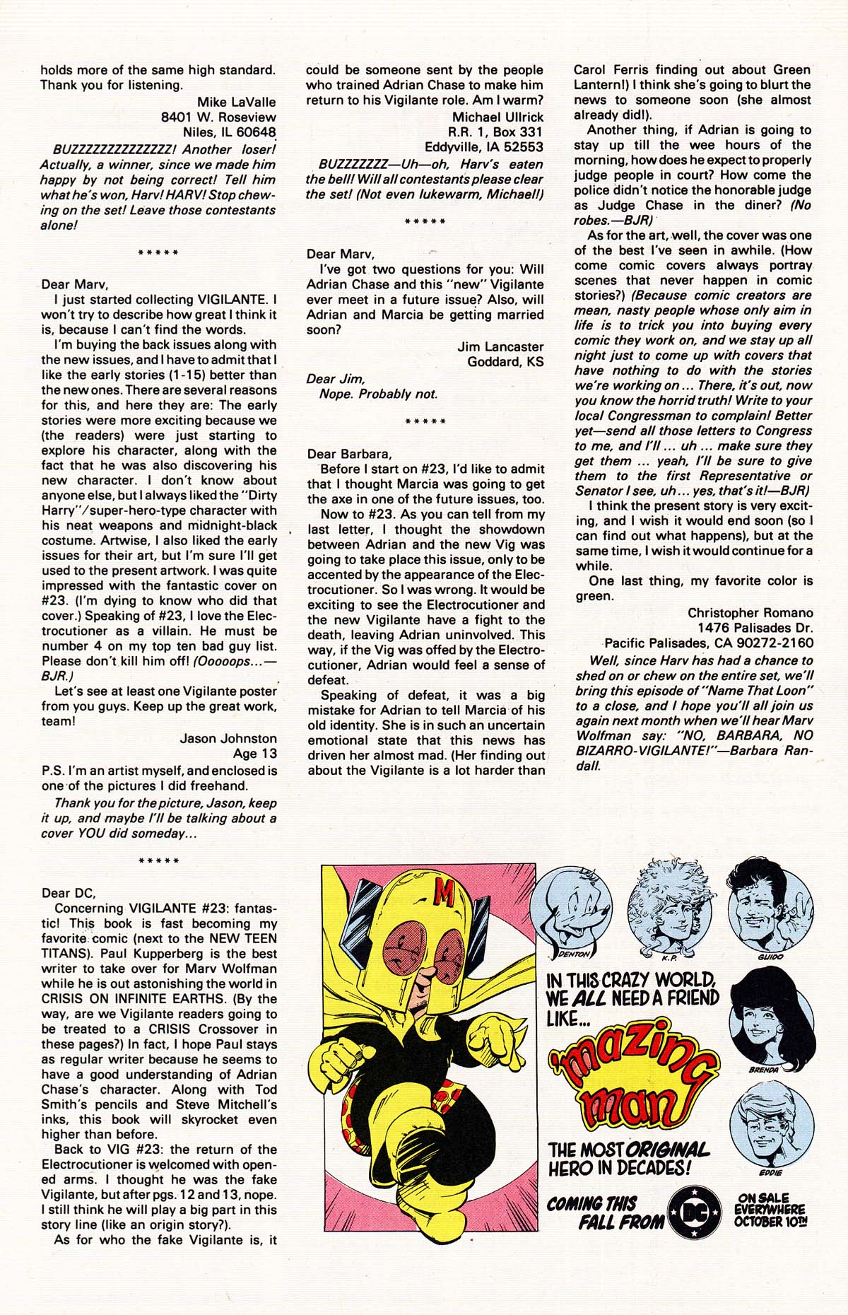 Read online Vigilante (1983) comic -  Issue #27 - 34