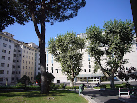 The San Giovanni Addolorata Hospital is built on top of Roman Ruins on Celio hill, south-east of the city centre