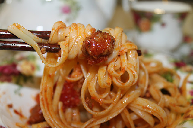 Spaghetti alla Bolognese with Meatball