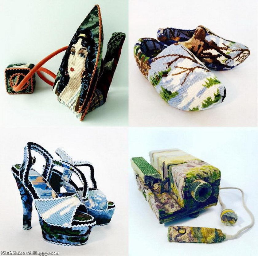 2. Knitted art objects by Ulla Stina Wikander