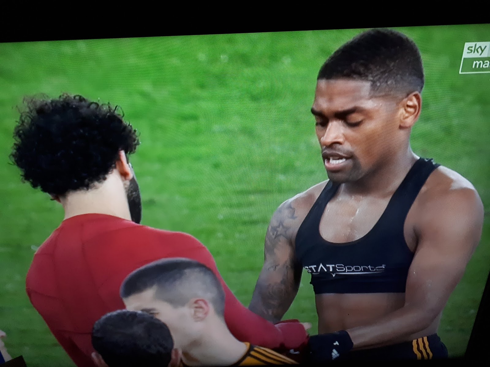 why are footballers wearing bras