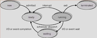 Process Stages of linux and windows