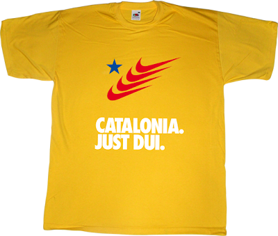 catalan catalonia independence freedom declaració unilateral d'independència dui referendum nike just do it t-shirt ephemeral-t-shirts