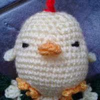 http://www.ravelry.com/patterns/library/eggbert-the-easter-chicken-lovey---comforter