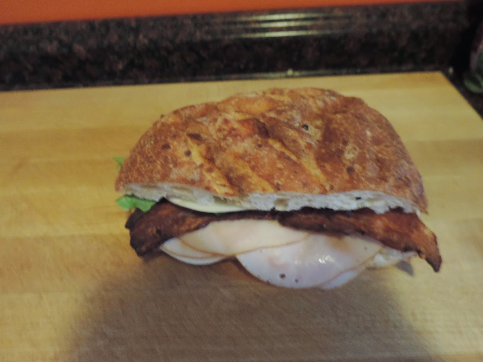 Bacon Turkey Ranch Panini on Bacon Asiago Bread The Kitchen Wife