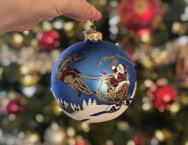 Hallmark Canada Heritage Collection Blown Glass Santa's Ride Ornament #LoveHallmarkCA