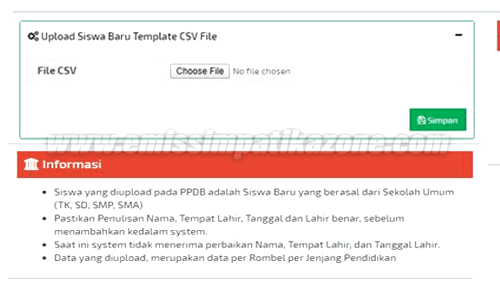 Cara Sukses Upload template PPDB Emis Cara Sukses Upload template PPDB Emis