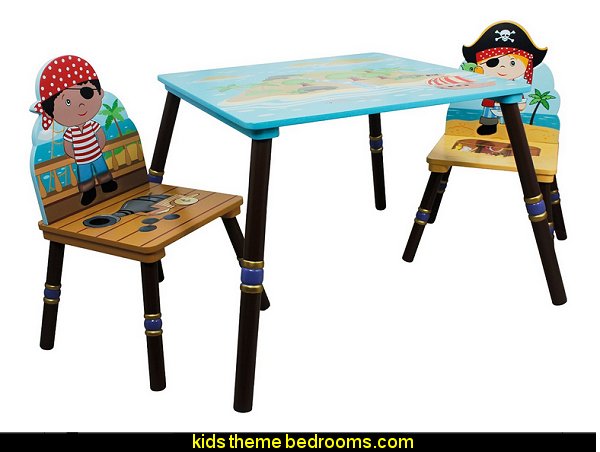 Pirates Island Table and Set of 2 Chairs pirate bedrooms - pirate themed furniture - nautical theme decorating ideas - pirate theme bedroom decor - Peter Pan - Jake and the Never Land Pirates - pirate ship beds - boat beds - pirate bedroom decorating ideas - pirate costumes Pirates Island Table and Set of 2 Chairs pirate bedrooms - pirate themed furniture - nautical theme decorating ideas - pirate theme bedroom decor - Peter Pan - Jake and the Never Land Pirates - pirate ship beds - boat beds - pirate bedroom decorating ideas - pirate costumes