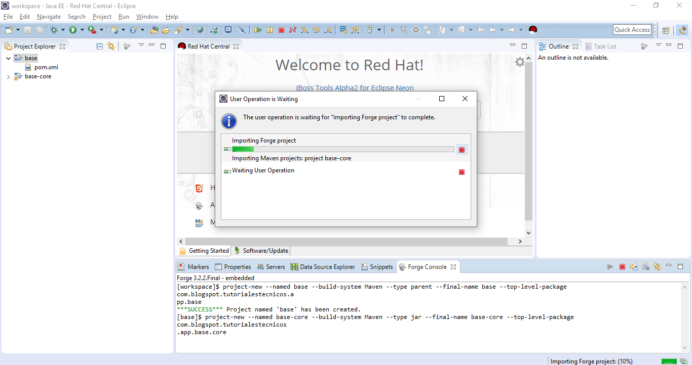Creando proyectos java con JBoss