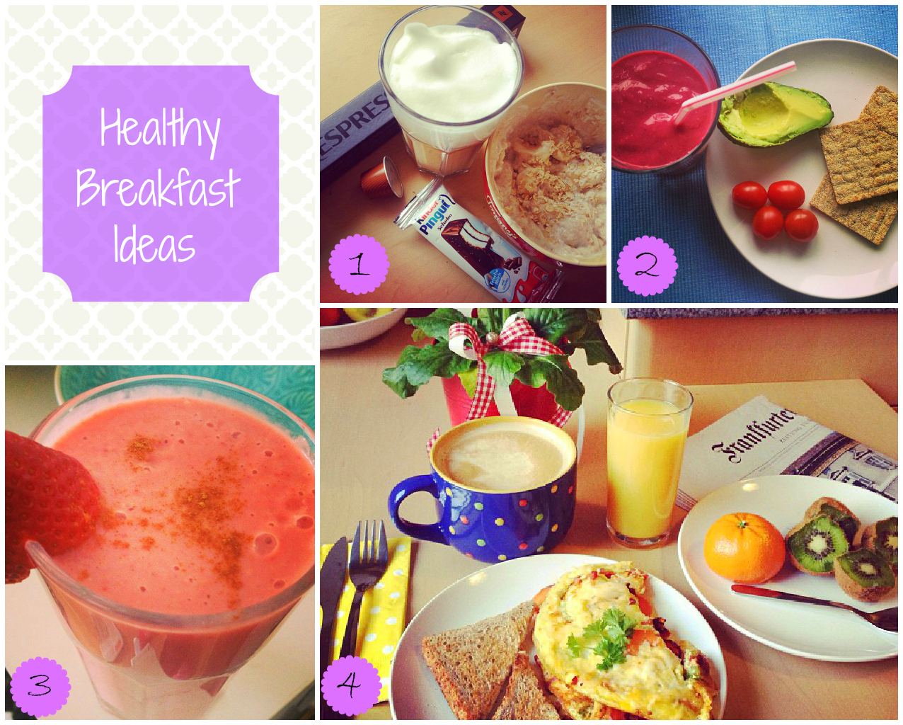 Sparks and Sequins: FOOD: Healthy Breakfast Ideas