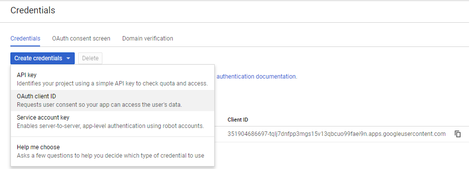 Google Cloud Credentials