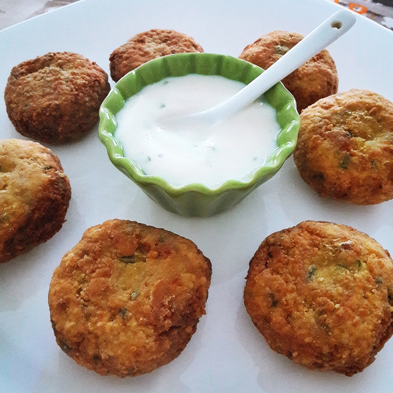 Falafel con salsa de yogur Ani Blanco